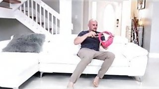 Dude caught jerking off his girlfriend s busty girlfriendaaain